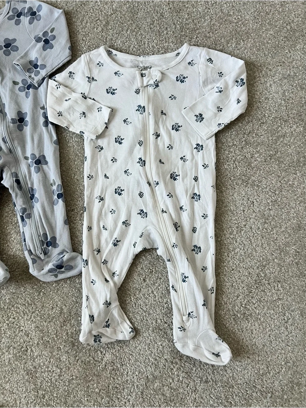 Carter's Floral Footed One-Pieces